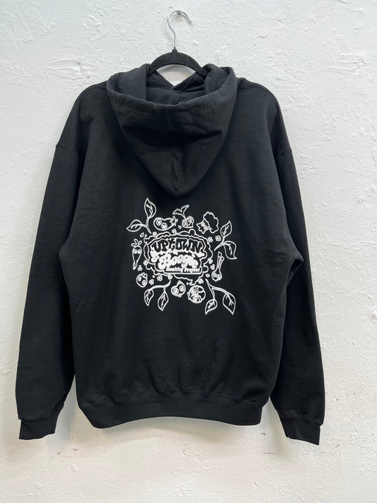 Market logo printed on the back, just below the hood