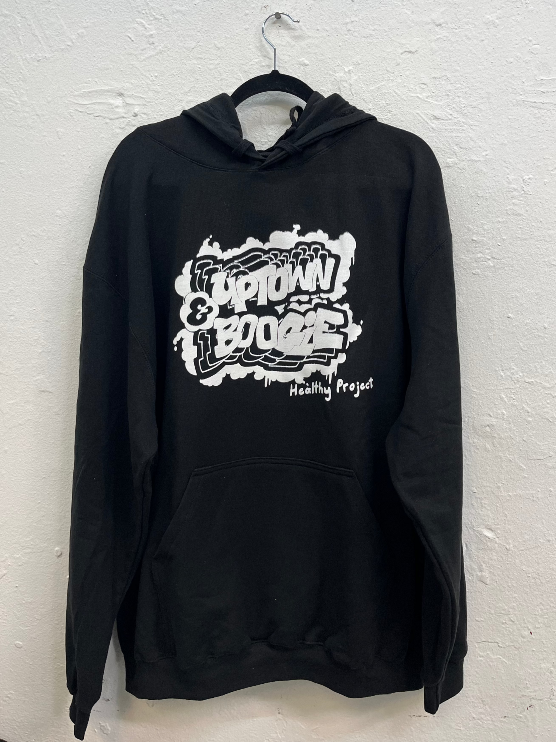 Features graffiti style logo on the front