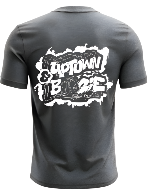 [Pre-Order] Gray Uptown & Boogie Healthy Project Graphic Tee