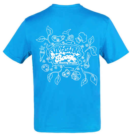 [Pre-Order] Cyan Blue Uptown & Boogie Healthy Project Graphic Tee