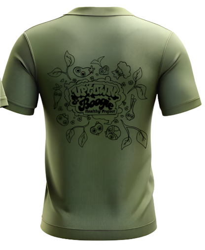 [Pre-Order] Olive Green Uptown & Boogie Healthy Project Graphic Tee