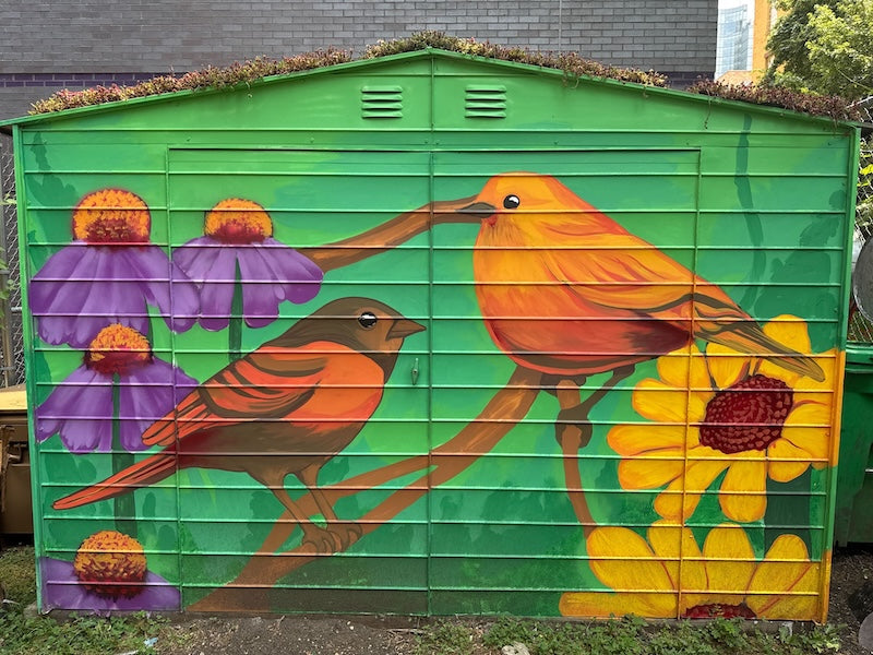 Load video: The Making of the Bird Mural